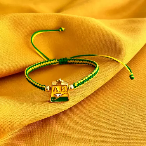 Manilla macramé escudo Atlético Bucaramanga