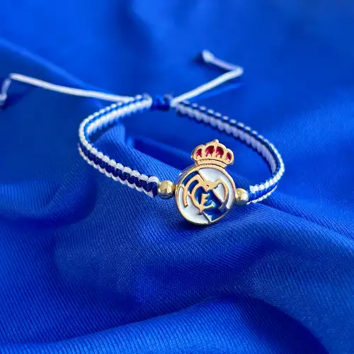 Manilla macramé Real Madrid tejida a mano