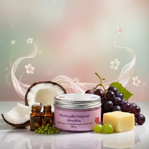 Mantequilla corporal aroma floral frutal con glitter