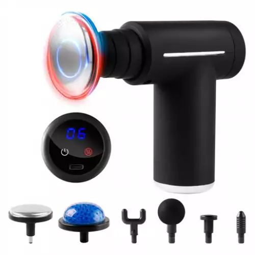 Masajeador Con Frío Y Calor – Pistola Eléctrica Muscular Percutora Con Temperatura