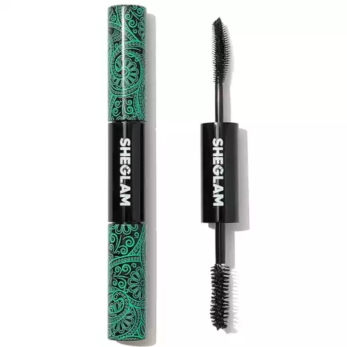Máscara de pestañas waterproof doble cepillo volumen y largo