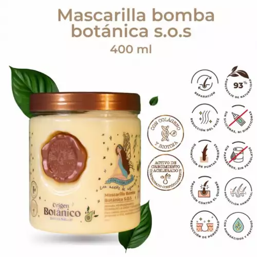 Mascarilla bomba botánica S.O.S reparación cabello 400ml