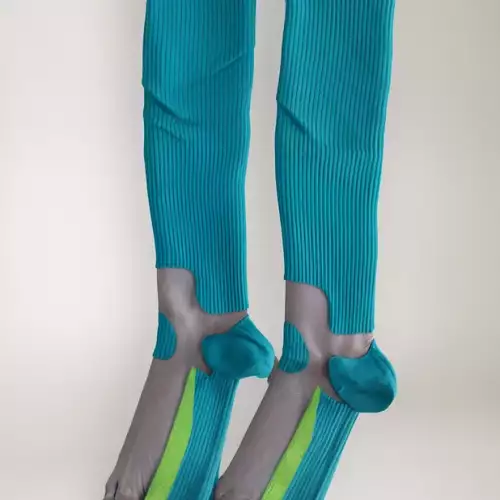 MEDIAS DE COMPRESION AZUL MENTA---L-XL 38-43