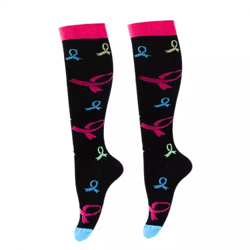 MEDIAS DE COMPRESION NEGRO-LAZO---S/M 34-38