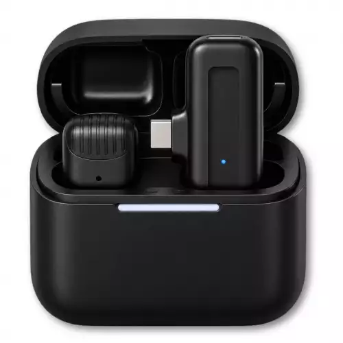 Micrófono Bluetooth J11 Tipo C Captación Claro De Voz Para Vlogs Y Redes Sociales