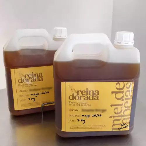 Miel pura cruda garrafa 7 kg multifloral sin pasteurizar