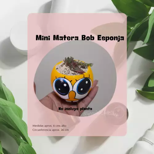 MINI MATERA BOB ESPONJA (DISPONIBLE)