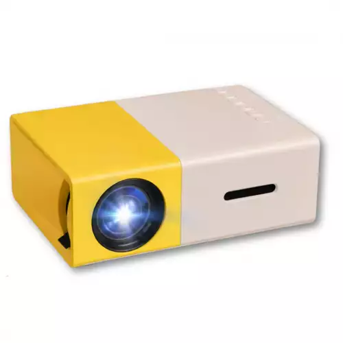 Mini Proyector Portátil YG300 Amarillo Entrada Micro SD AV Original