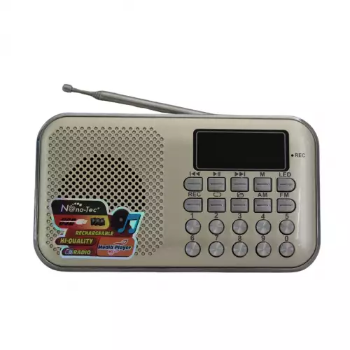 Mini Radio Recargable AM/FM - Grabador MP3