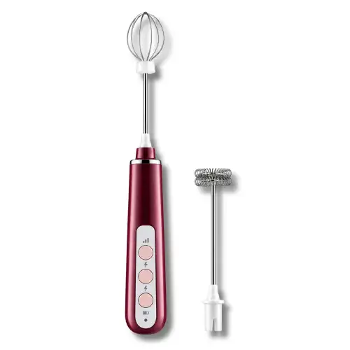 Minibatidora Portátil Recargable Sokany SK-02014 Con Accesorios Rojo