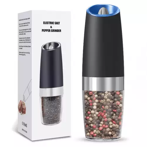 Molinillo Eléctrico De Sal Y Pimienta Automático 150ml Con Sensor De Gravedad