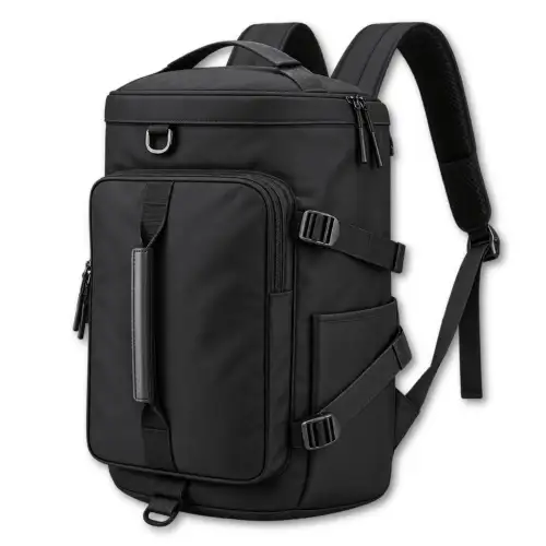 Morral Maletín Multifuncional De Viaje Y Camping Alta Capacidad Y Diseño Ergonómico Negro