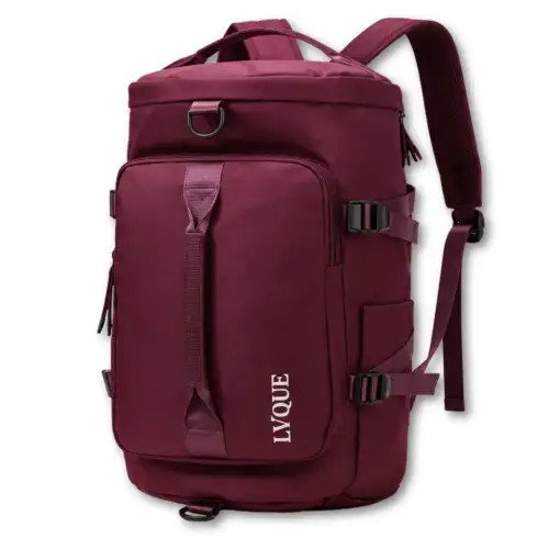 Morral Maletín Multifuncional De Viaje Y Camping Alta Capacidad Y Diseño Ergonómico Vinotinto