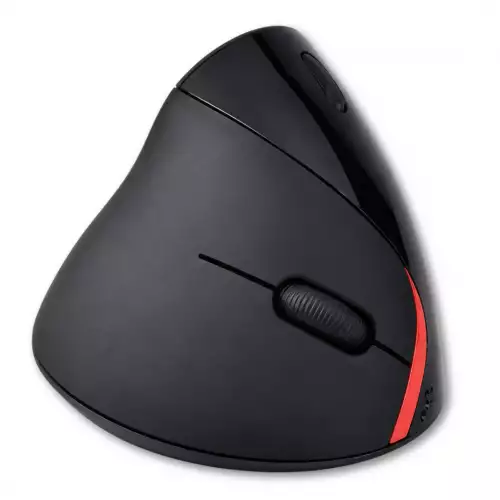 Mouse Ergonómico Alámbrico Vertical Sensor Óptico Con Botones Laterales
