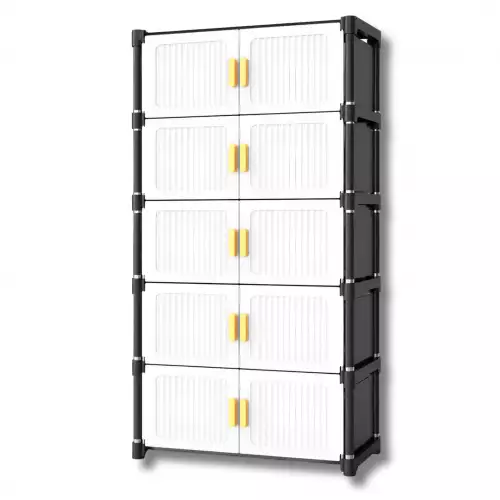 Mueble Organizador 5 Niveles Multiusos Tipo Armario Con Puertas Y Manijas TD-94-2