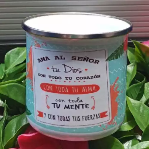 Mug de peltre 9 oz personalizado con sublimación