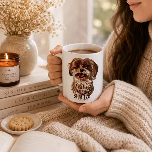 Mug para amantes de perros Shih Tzu 11 onzas