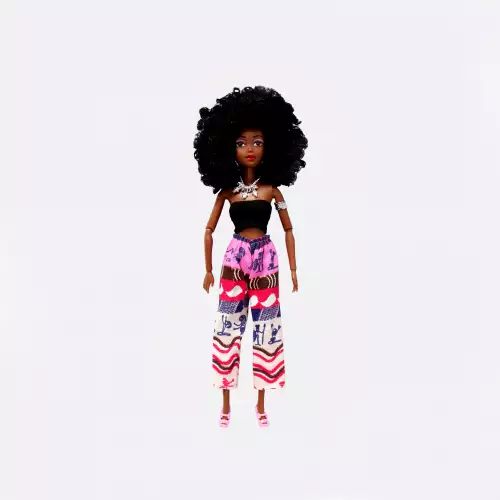 Muñeca afro Gasira 30 cm articulada con accesorios