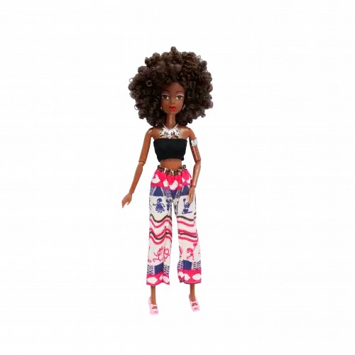 Muñeca afro Nala 30 cm articulada con accesorios