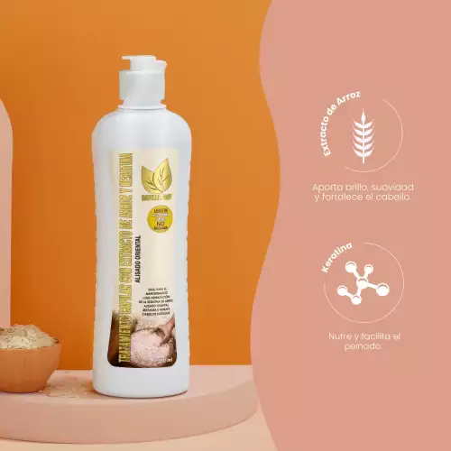 NATURAL SANT TRATAMIENTO DE ARROZ Y KERATINA  X 500ML