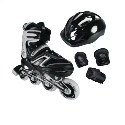 Patines En Linea Ajustables Kit Blades Con Protecciones Negro