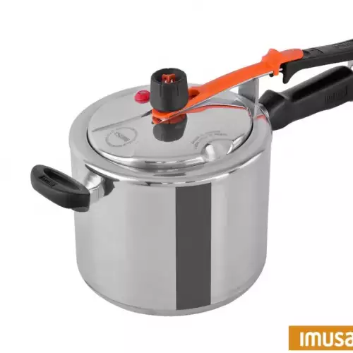 Olla a presión Imusa Secury 7 litros aluminio segura