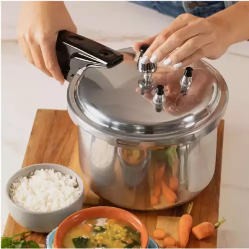 Olla a presión Kalley 4 litros aluminio uso diario