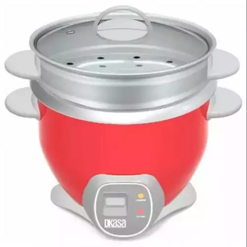 Olla arrocera Dkasa Premium 2 libras color rojo