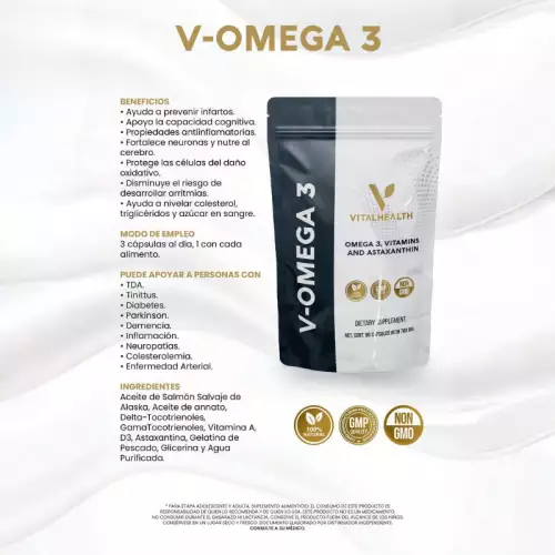 Omega 3 90 cápsulas aceite salmón salud cerebral