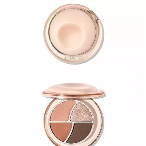 Paleta de sombras mini 4 tonos neutros y shimmer Sheglam