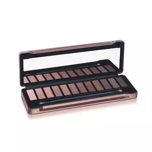 Paleta sombras 12 colores rosé mate satinada