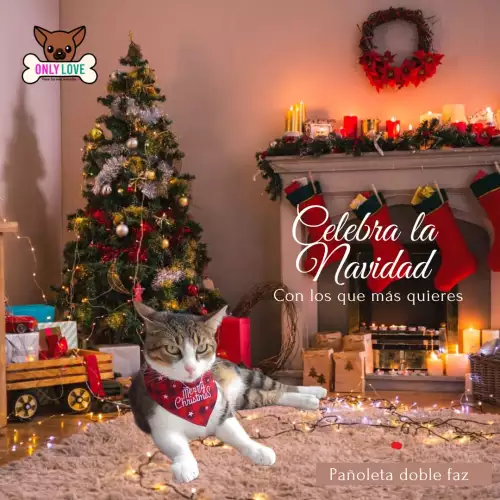 Pañoleta Navideña para mascotas