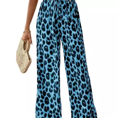 Pantalon Palazzo Bota Ancha Animal Print