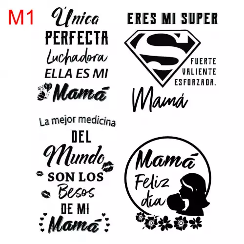 Paquete por 4 sticker mama