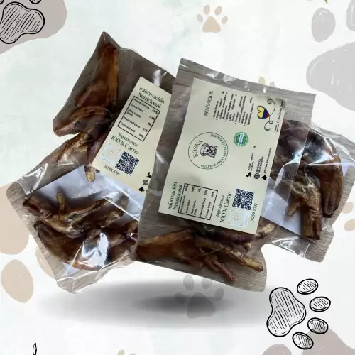 Patas de pollo deshidratadas x10 para perros