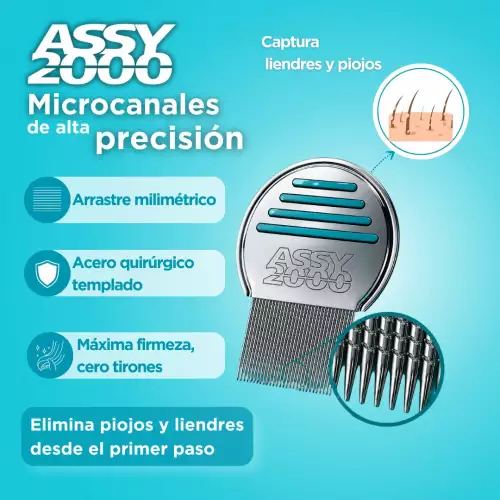PEINE METÁLICO PARA PIOJOS ASSY 2000