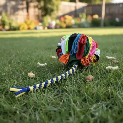 PELOTA OLFATIVA CON MORDEDOR PARA MASCOTAS