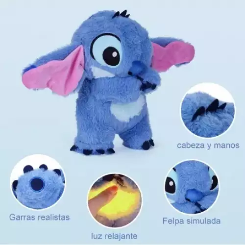 Peluche Stitch Relajante que Respira alivia ansiedad
