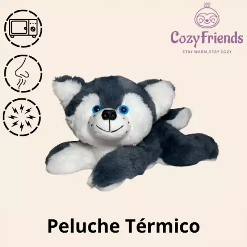 Peluche Térmico Lobo Siberiano