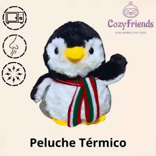 Peluche térmico pingüino con lavanda para microondas