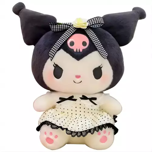 Peluche Y Manta Kuromi De 40Cm Suave Ideal Para Regalo