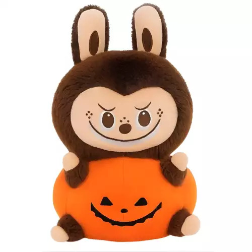 Peluche Y Manta Labubu Calabaza De 40cm