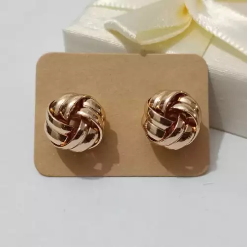 Pendientes estrella geométrica chapado oro 18K