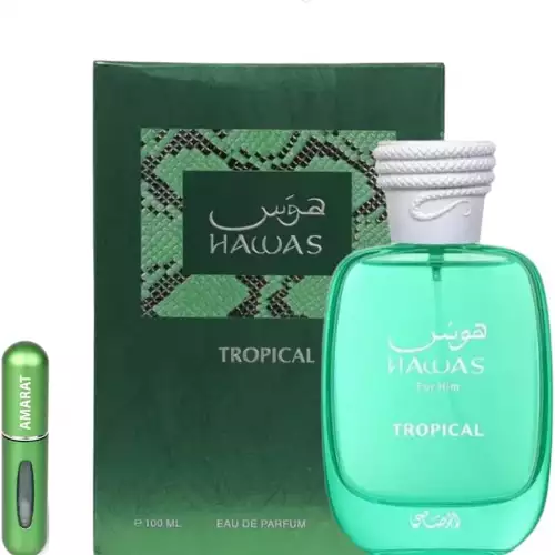 Perfume Hawas Tropical aromático verde hombre