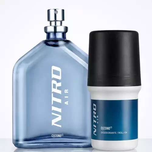 Perfume hombre Nitro Air 100 ml con desodorante roll on