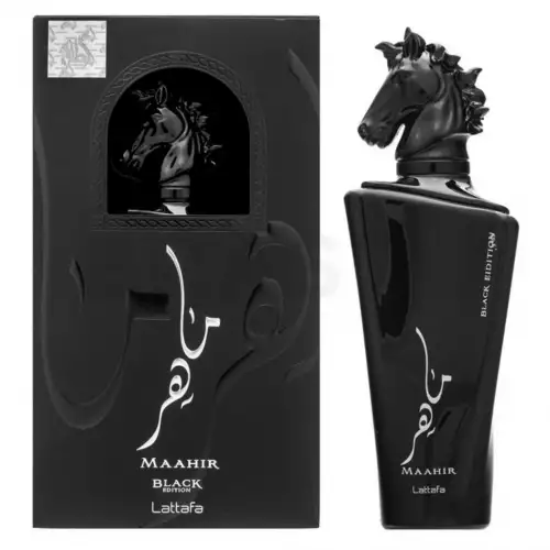 Perfume Lattafa Maahir Black Edition oriental especiado