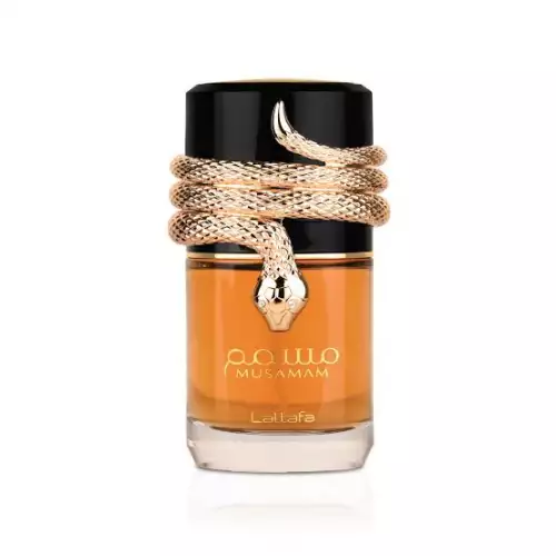 Perfume Lattafa Musamam amaderado aromático unisex