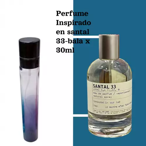 Perfume Unisex Inspirado En Santal 33 x 30ml