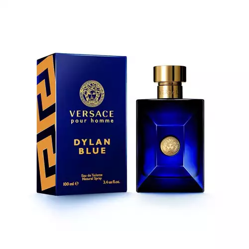 Perfume Versace Dylan Blue aromático fougère para hombre