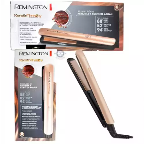 Plancha cabello Remington Keratina Argán ORIGINAL